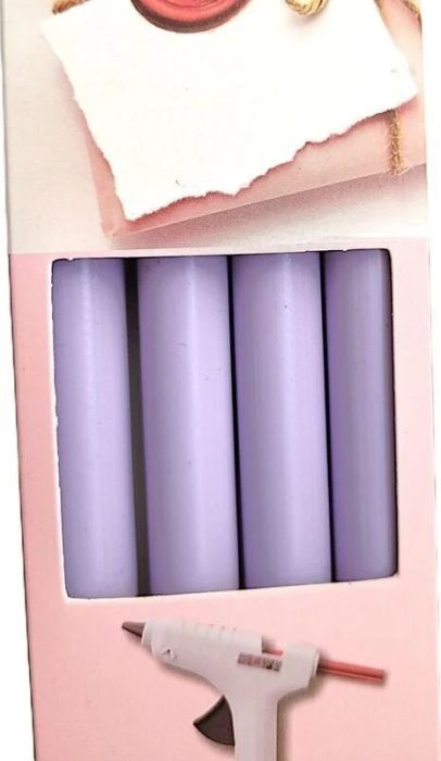 Aladine - 4 Wax Sticks VIOLET - Wax Seal - for Wax Gun 