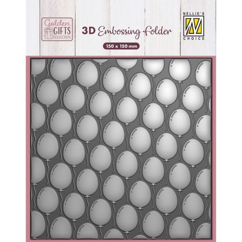3D Ембос  / релеф папка  Balloons  106x150mm