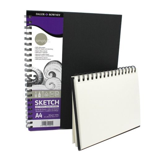 DALER ROWNEY WIREBD SKBK  A4 -  СКЕЧБУК 54 листа ТВЪРДИ КОРИЦИ СПИРАЛА