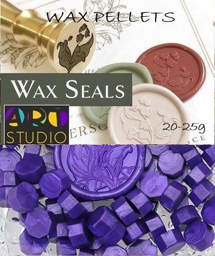 Восък за печати ART STUDIO WAX PELLETS - PURPLE