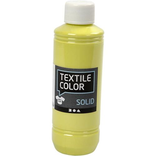 Покривна боя за текстил Textile Solid (Creativ Company) – 250 мл.  - ЖЪЛТА