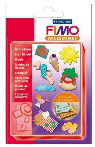 Молд за полимерна глина и смола FIMO Push Mould  - Лято и плаж 