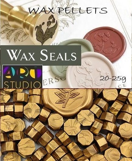 Восък за печати ART STUDIO WAX PELLETS - GOLD