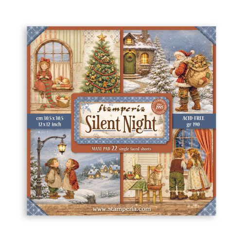 Дизайнерски блок 22 едностранни листа 30.5x30.5cm 12"x12" - Silent Night