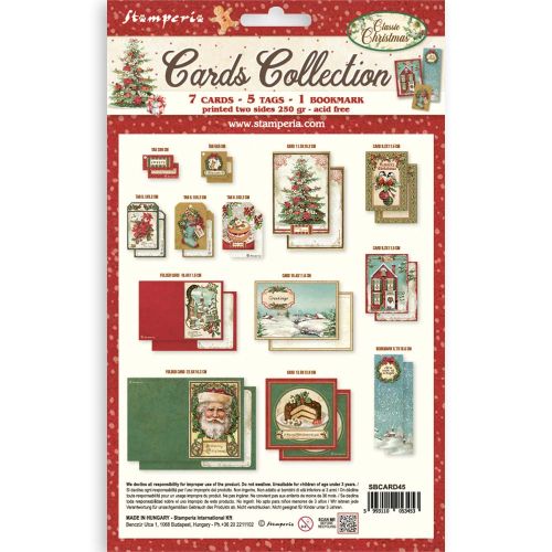 STAMPERIA, Cards Collection, Classic Christmas