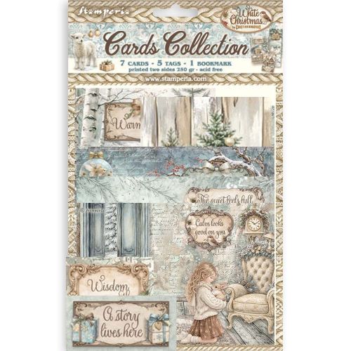 STAMPERIA, Cards Collection, White Christmas
