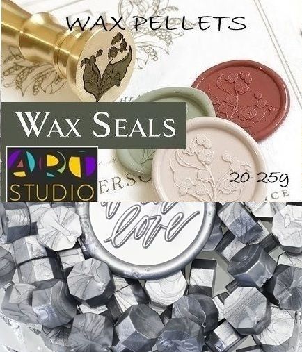Восък за печати ART STUDIO WAX PELLETS - SILVER
