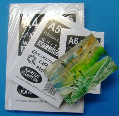 Encaustic Cards - Комплект 20 бр. картон А5 за Енкаустика